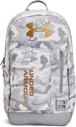 Рюкзак Under Armour Halftime унісекс білий з золотом, міський спортивний, водостійкий