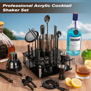 Набір шейкерів для коктейлів KINGROW Mixology - Набір з 29 предметів