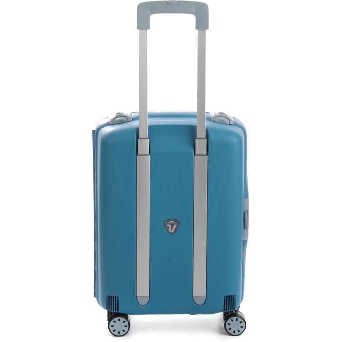 Валіза Roncato Light 55 см, 41 л, чорна/смарагдова, легка дорожня валіза