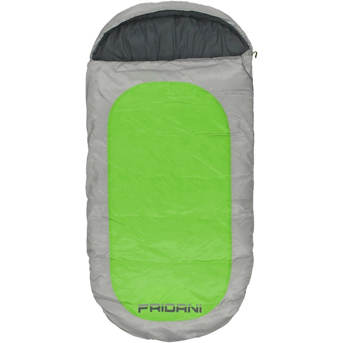 Дитячий спальний мішок Fridani PG 180x90 см XXL, зелений, теплий, водовідштовхувальний, праний, до -12°C