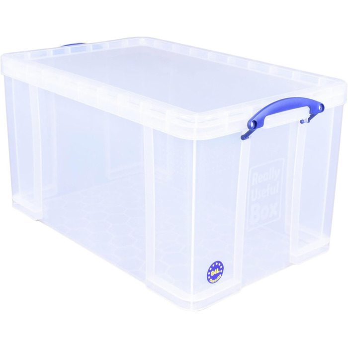 Пластиковий контейнер Really Useful Box 84 л, прозорий, 710x440x380 мм, поліпропілен