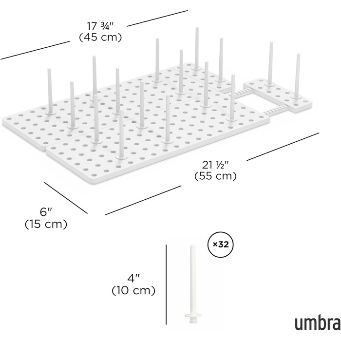 Органайзери для шафи та ящиків Umbra Peggy, набір з 2 шт.