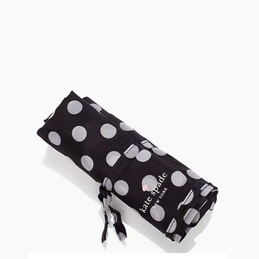 Жіноча багаторазова сумка для покупок Kate Spade New York з написом Get Carried Away, чорні точки