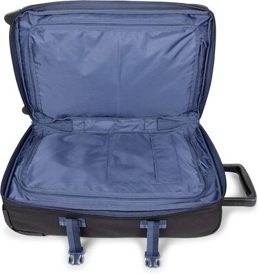 Валіза EASTPAK Tranverz S, розмір S, чорний з контрастними вставками, дорожня сумка на колесах, універсальний розмір