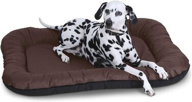 Лежак для собак Knuffelwuff Lucky, універсальний, для дому та вулиці, розмір L, коричневий, 70×46×12 см
