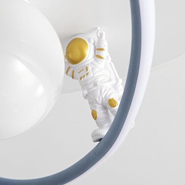 Дитяча стельова LED-лампа RRBEST Місяць та астронавт, діммована з пультом, сучасний дизайн для хлопчиків і дівчаток, декоративне освітлення для дитячої кімнати