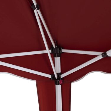 Павільйон CASARIA Capri 3x3 м, складаний, водонепроникний, UV 50+, зимостійкий, з чохлом, для кемпінгу, саду та вечірок, червоний