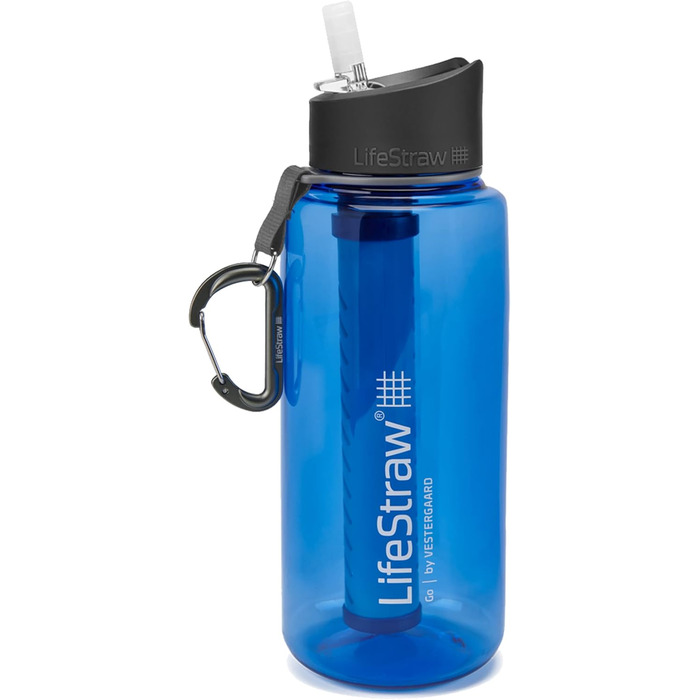 Пляшка-фільтр LifeStraw Go 1 л, синя, для води