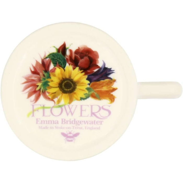 Emma Bridgewater Велика керамічна чашка 1/2 пінти Blue Iris – чашка для кави, чаю, латте, капучино, подарунок