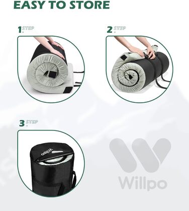 Пінаматрац Willpo для кемпінгу, ізомат для авто і намету
