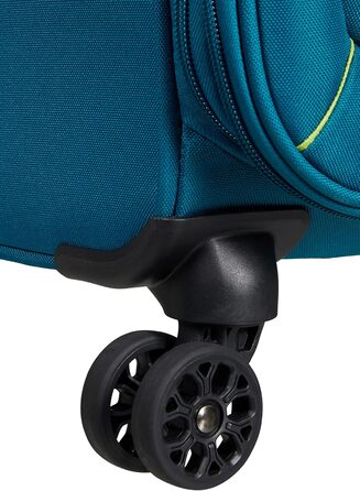 Валіза American Tourister Hyperspeed Spinner L розширювана, 80 см, 109/116 л, бірюзова (Deep Teal), поліпропілен