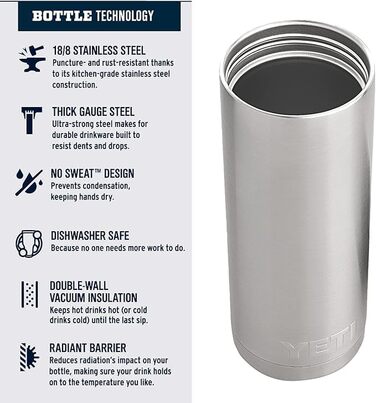 Термобутилка YETI Rambler з кришкою Hotshot, бірюзова, 532 мл