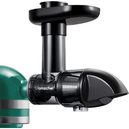 Соковитискач-насадка для KitchenAid Artisan, набір аксесуарів для повільного віджиму овочів і фруктів, чорний (машина не входить до комплекту)