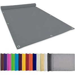 Сонцезахисний тент CHBIN Sunset Deluxe 1.5x2 м, 99% захист, водонепроникний, з люверсами, для саду, тераси, балкона, світло-сірий