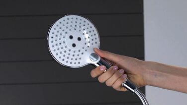 Душова лійка hansgrohe Raindance Select S 120, 3 режими, біла/хром, з тримачем