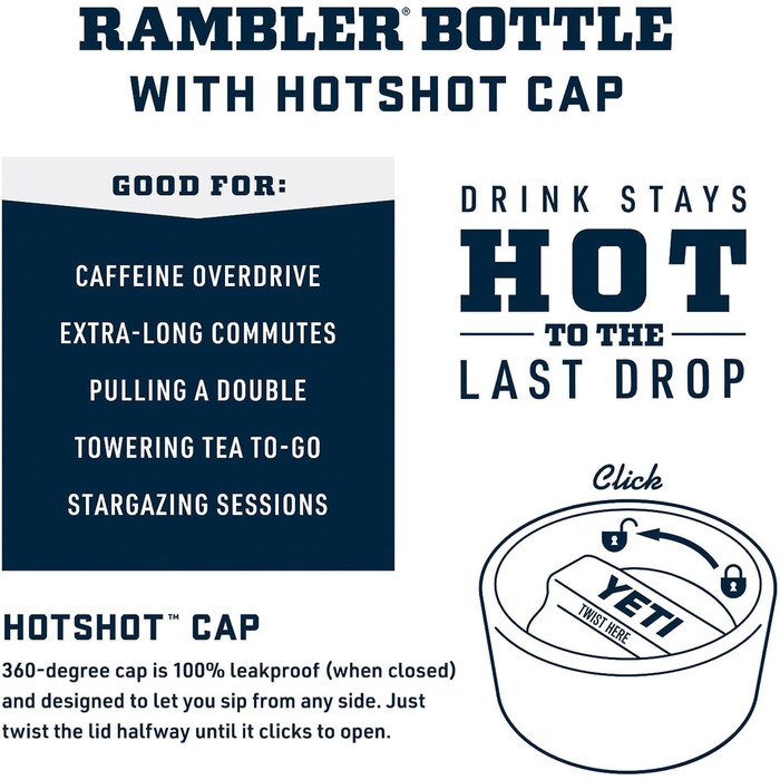 Термос-пляшка YETI Rambler 532 мл з кришкою Hotshot, лайм