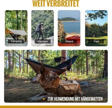 Утеплювач для гамаку OneTigris Hideout, ультралегкий підклад для гамаку, ізоляційна ковдра 280x120 см, койот коричневий, для кемпінгу та туризму