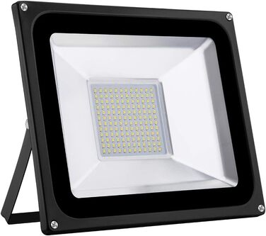 Світлодіодний прожектор для вулиці 100W, 10000 Лм, 6000K, IP65, холодне світло, водонепроникний LED ліхтар для саду та спортивного майданчика