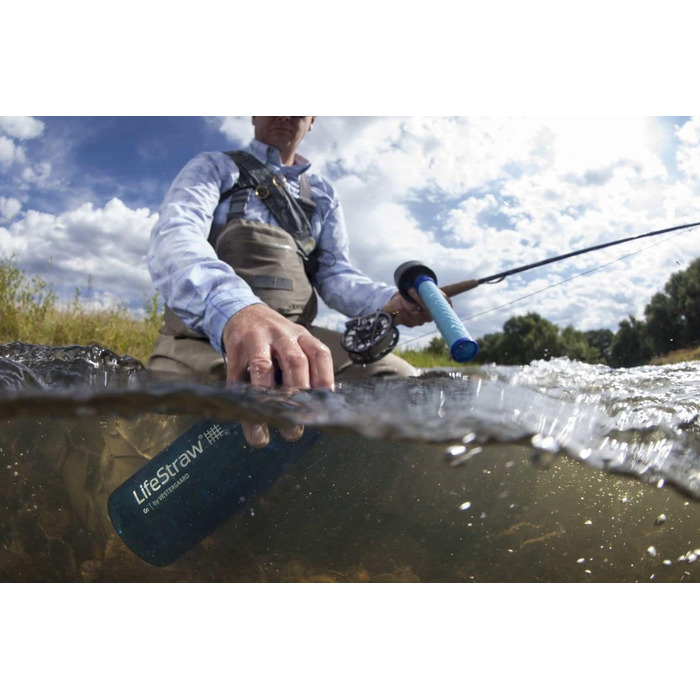 Фільтр-пляшка LifeStraw Go для води, світло-блакитна
