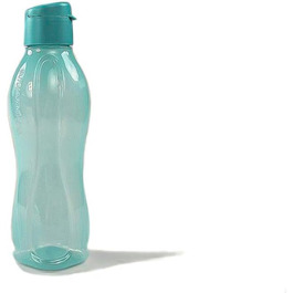 Пляшка для води Tupperware EcoEasy 750 мл, бірюзова, для газованих напоїв, з кришкою Flip Top, екологічна