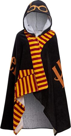 Дитячий пончо-рушник з капюшоном Harry Potter, 100% бавовна, Хогвартс, для пляжу, басейну та купання