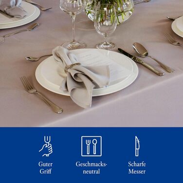 Столовий набір Villeroy & Boch Oscar 24 предмети з нержавіючої сталі для 6 осіб, придатний для миття в посудомийній машині
