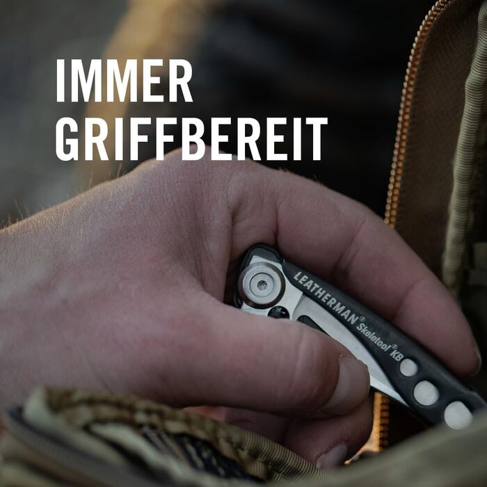 Ніж мультифункціональний LEATHERMAN Skeletool KB, малий, легкий, компактний, чорний