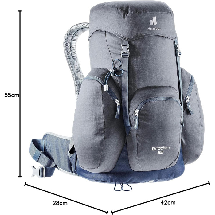 Рюкзак туристичний Deuter Gröden 32 Classic, графітово-синій, 32 л