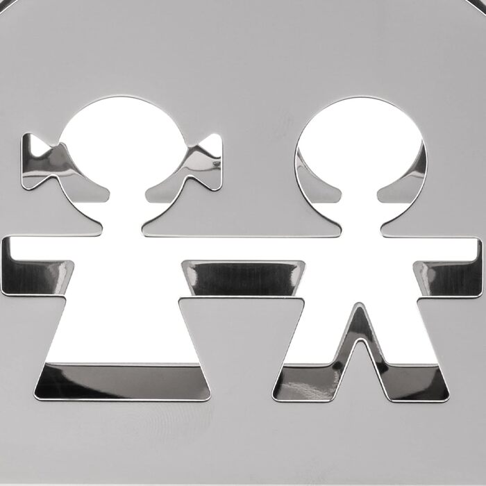 Серветниця Alessi GIROTONDO з нержавіючої сталі, 5x9,3x14 см, срібляста