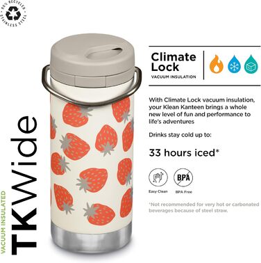 Термос Klean Kanteen TKWide 340 мл з кришкою, різнокольоровий