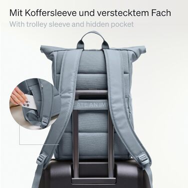 Рюкзак GOT BAG Rolltop Easy з океанічного пластику, водовідштовхувальний, для ноутбука 16'', 31 л