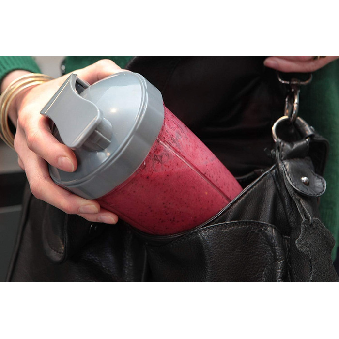Комплект аксесуарів Poweka для Nutribullet 600W/900W, 2 чаші по 32 унції з кришками, сумісні з блендером Nutribullet