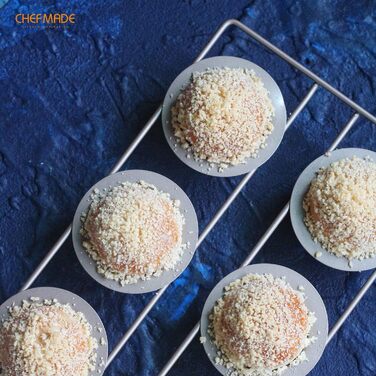 Форма для випікання CHEFMADE на 6 поповерів і мафінів, антипригарна, для духовки, шампань золото