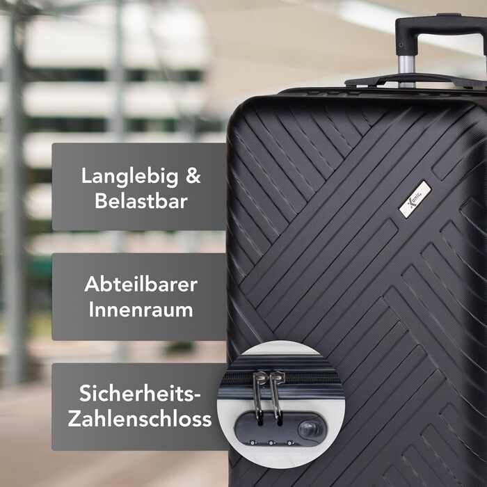 Жорсткий валізний чемодан Xonic Design Boardcase 55x35x20 см, з кодовим замком і 360° колесами, ручна поклажа, неоново-рожевий, преміум-якість
