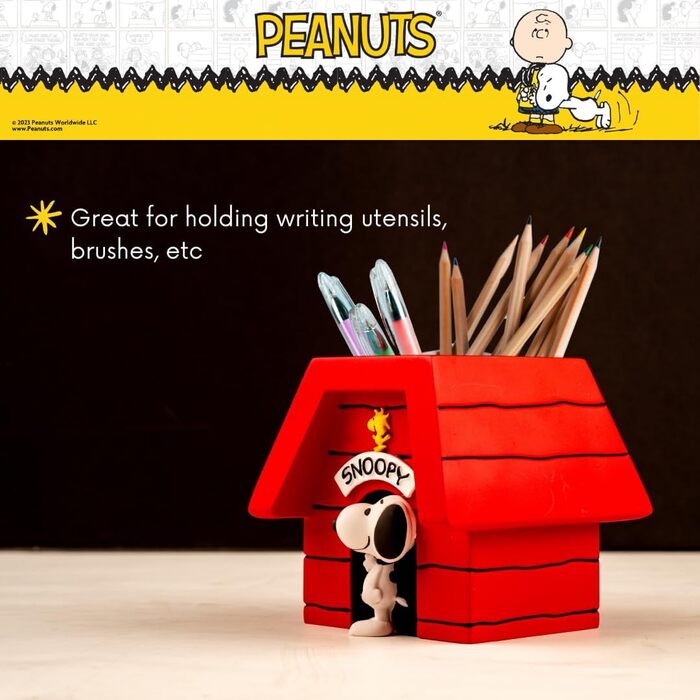 Колекційний тримач для зубних щіток Peanuts Snoopy, підставка для пензлів або ручок, офіційний ліцензійний продукт Franco