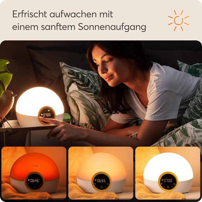 Світловий будильник Lumie Bodyclock Rise 100 з імітацією сходу та заходу сонця, білий