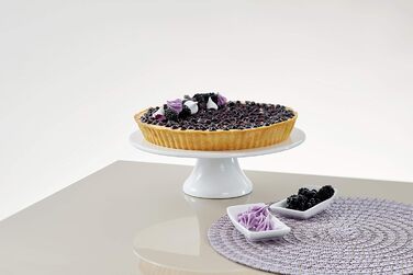 Форма для кішу Dr. Oetker EXCLUSIVE 28 см, емальована, кругла, знімне дно, сталева, антипригарна, сіро-кремова