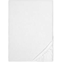 Простирадло натяжне biberna Sleep & Protect Molton з Silver Protect, водонепроникне, антибактеріальне, 120x200 см, біле