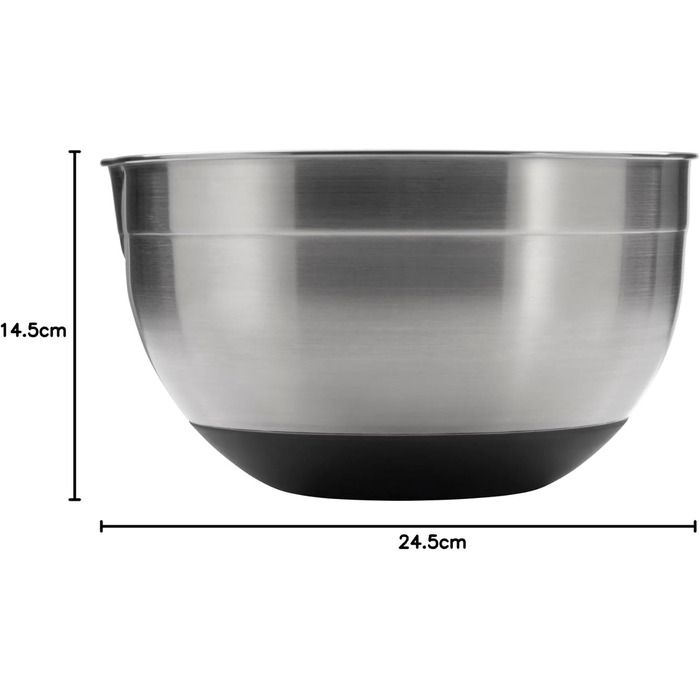 Кухонна миска WMF Gourmet 24 см, 4 л, нержавіюча сталь, для замішування, підходить для посудомийки
