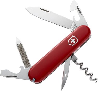 Victorinox Sportsman – швейцарський армійський ніж-мультитул з 13 функціями: велике лезо, відкривачка для консервів, викрутка 3 мм