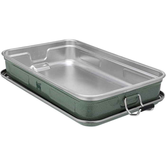 Ланчбокс Stanley Useful Classic Box 1,2 л з нержавіючої сталі, герметичний, BPA-free, підходить для посудомийної машини, стійкий до ударів, зелений Hammertone