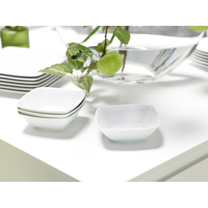 Набір мюслічашок Creatable Victoria, білий, квадратні, 14 см, 6 шт, 400 мл